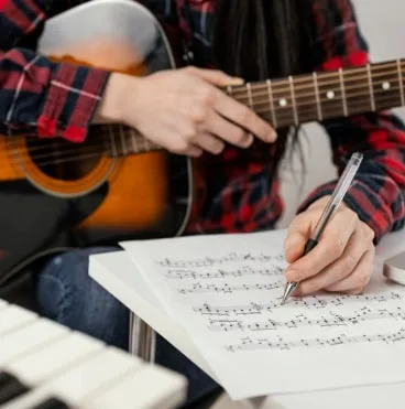 close up hand writing song